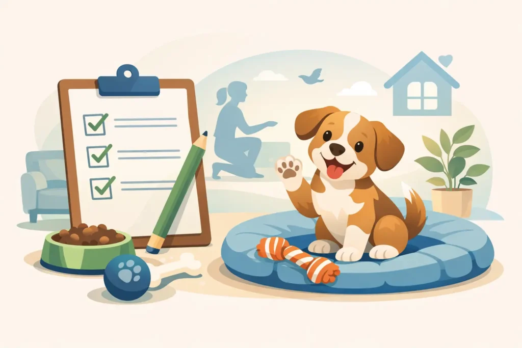 Puppy Training Checklist for a Calm, Happy Home