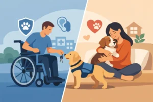 Service Dog Tasks Versus Emotional Support