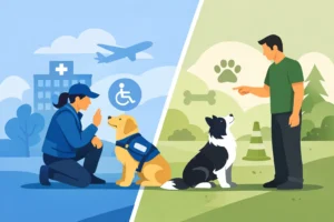 Service Dog Training vs Obedience Explained