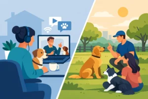 Online Dog Training Versus In Person: Which Fits?